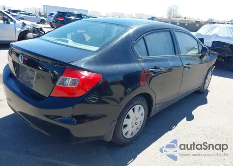 2012 Honda Civic Lx z USA, uszkodzony, nr VIN 2HGFB2F51CH580279